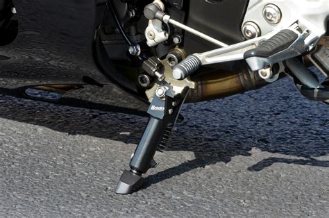 adjustable kickstand for motorcycle.